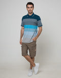 Walrus Kaos Polo Pria Motif Garis (Salur)
