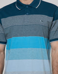 Walrus Kaos Polo Pria Motif Garis (Salur)
