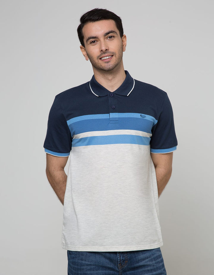Walrus Kaos Polo Pria Motif Garis (Salur)