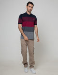 Walrus Kaos Polo Pria Motif Garis (Salur)