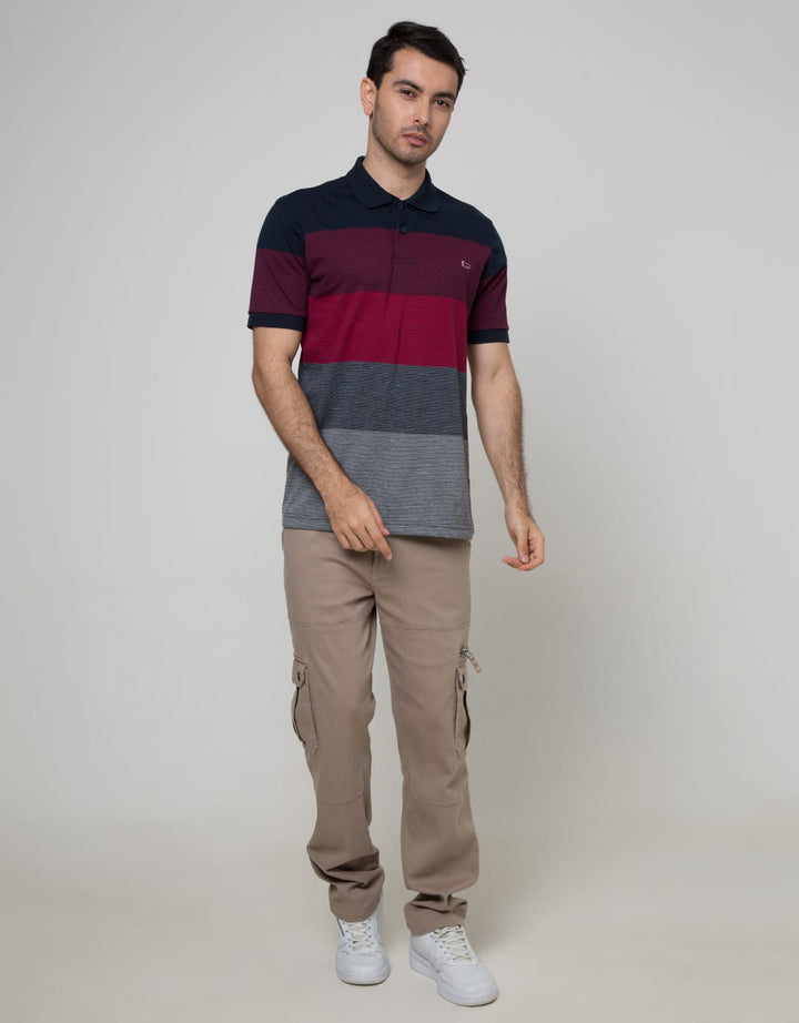Walrus Kaos Polo Pria Motif Garis (Salur)