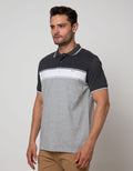 Walrus Kaos Polo Pria Motif Garis Besar