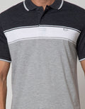 Walrus Kaos Polo Pria Motif Garis Besar
