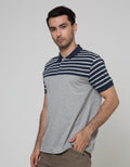 Walrus Kaos Polo Pria Motif Garis (Salur)