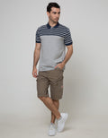 Walrus Kaos Polo Pria Motif Garis (Salur)