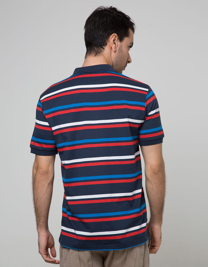 Walrus Kaos Polo Pria Motif Garis (Salur)
