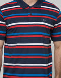 Walrus Kaos Polo Pria Motif Garis (Salur)