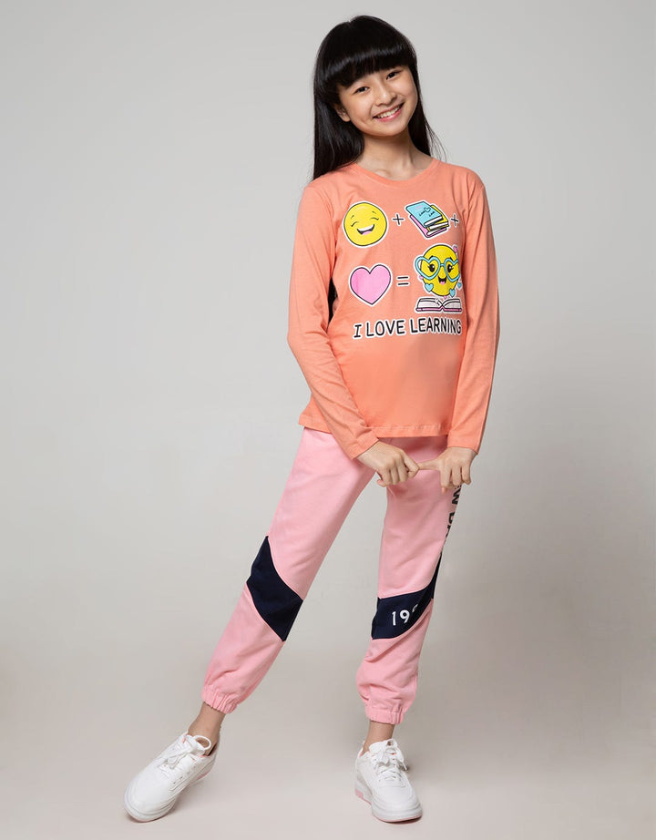 LS T-SHIRT WITH EMOJI