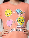 LS T-SHIRT WITH EMOJI