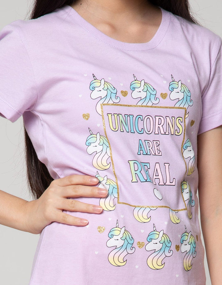 Aero Kids Short Sleeve T-Shirt Unicorns Are Real