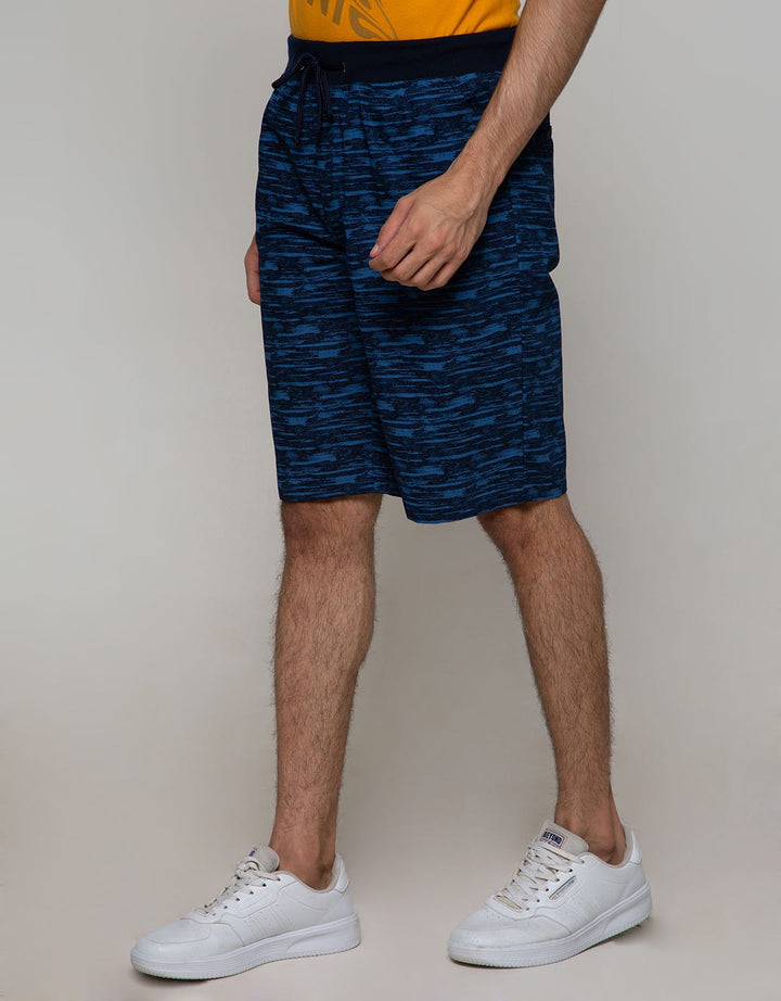 Nevada Short Pants Woven With Rib Manset Waist Print