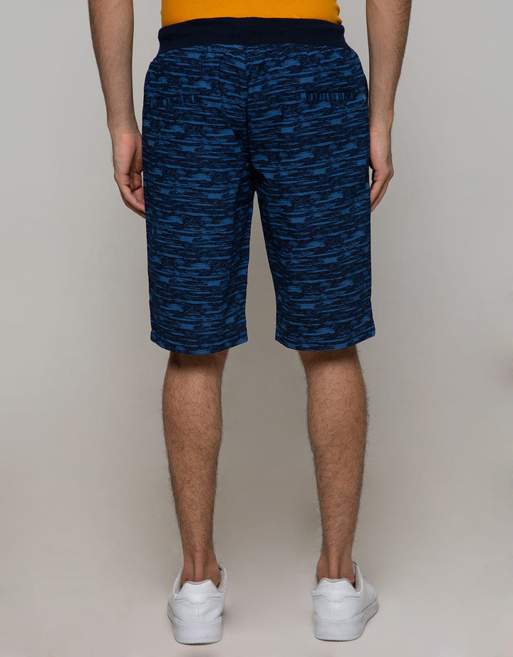 Nevada Short Pants Woven With Rib Manset Waist Print