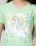 Aero Kids Short Sleeve T-Shirt Unicorn Cloud