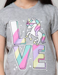 Aero Kids Short Sleeve T-Shirt Unicorn Love