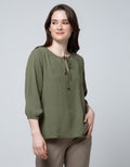 34 BLOUSE RNECK WITH