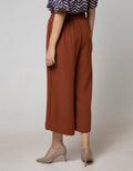 Connexion Long Pants Palazo Poly Texture Elastic Waist Wide