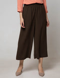 Connexion Long Pants Palazo Poly Texture Elastic Waist Wide