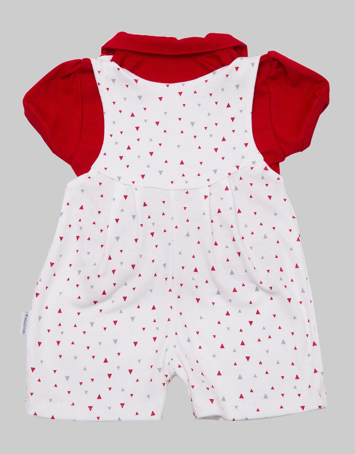 Banana Jumper Baby Girl Red Triangle Rabbit Suit