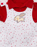Banana Jumper Baby Girl Red Triangle Rabbit Suit