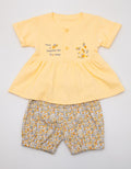 Banana Hibiscus Baby Girl Suit