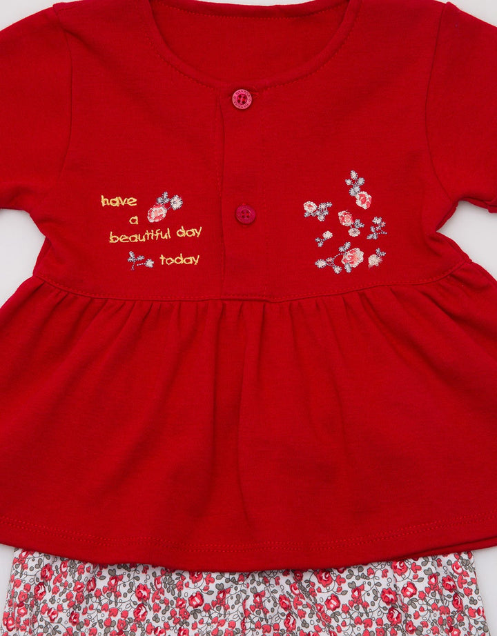 Banana Hibiscus Baby Girl Suit