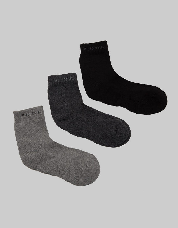 Biofootsil Anti Bacterial Kaus Kaki Pria Isi 3