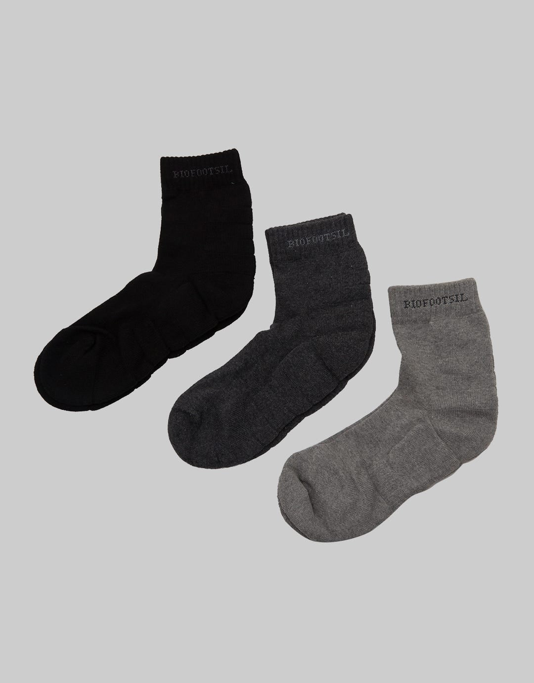Biofootsil Anti Bacterial Kaus Kaki Pria Isi 3
