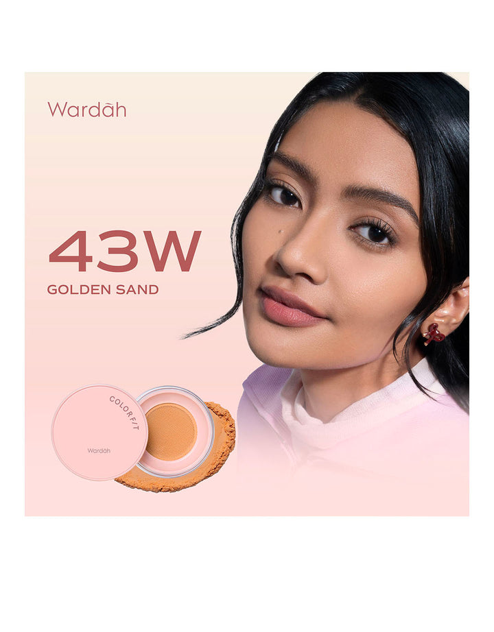 Wardah Colorfit Mattifying Powder 43W Golden Sand 15 g