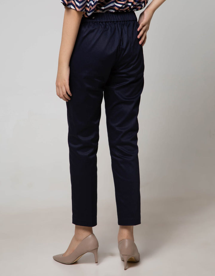 Connexion Long Pants Pts Backside Band Twl Stn Fps-037B:Navy Blue:8:Solid:Long Pants