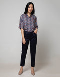 Connexion Long Pants Pts Backside Band Twl Stn Fps-037B:Navy Blue:8:Solid:Long Pants