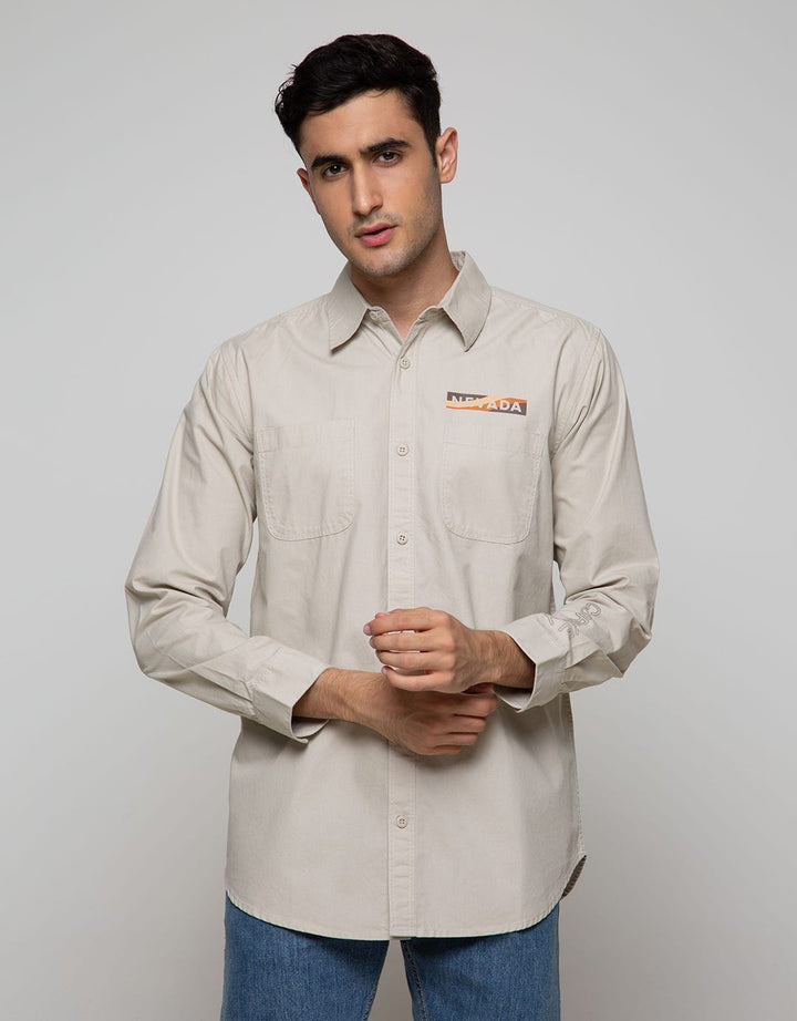Nevada Long Sleeve Shirt Baby Canvas 20S Washing