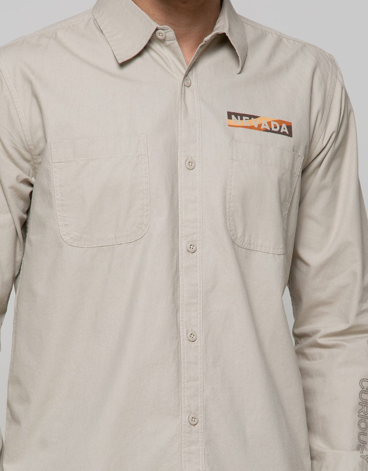 Nevada Long Sleeve Shirt Baby Canvas 20S Washing