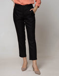 Connexion Long Pants Skinny Ankle Krt Blkg Skar-Nw:Black:8:Solid:Long Pants