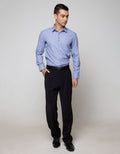 Stanley Adams Long Sleeve Shirt Check Slim Point Collar