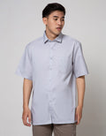 Cole Short Sleeve Shirt Texture Regular Chest Pocket