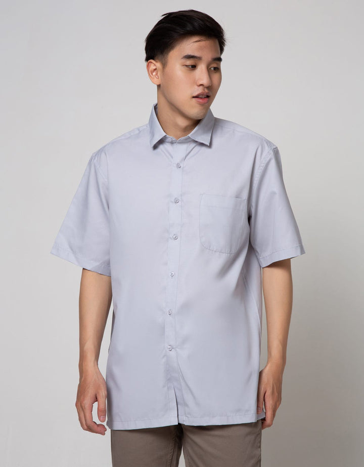 Cole Short Sleeve Shirt Texture Regular Chest Pocket
