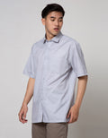 Cole Short Sleeve Shirt Texture Regular Chest Pocket