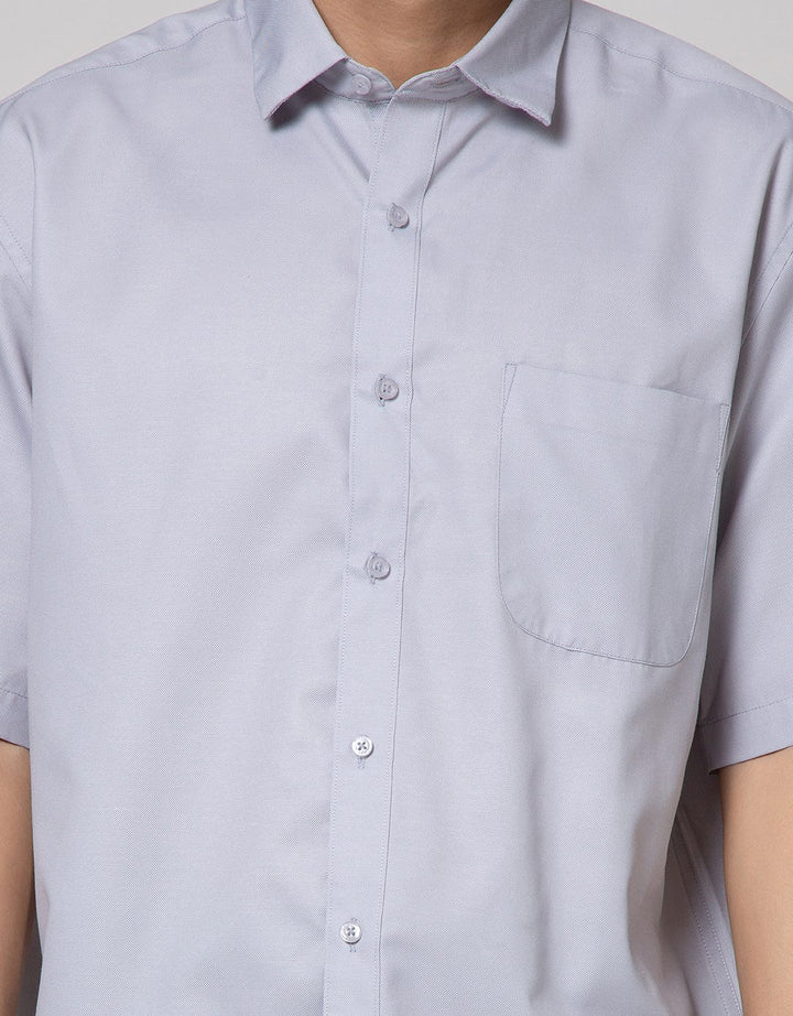 Cole Short Sleeve Shirt Texture Regular Chest Pocket