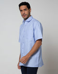 Cole Short Sleeve Shirt Texture Regular Chest Pocket