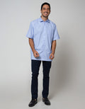 Cole Short Sleeve Shirt Texture Regular Chest Pocket