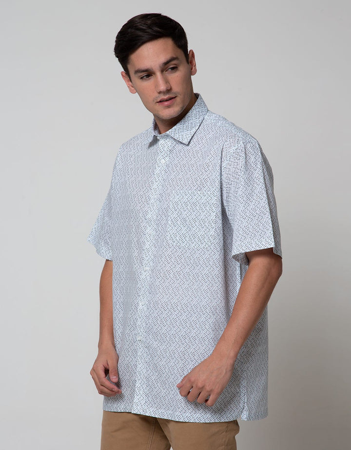 Cole Short Sleeve Shirt Print Regular