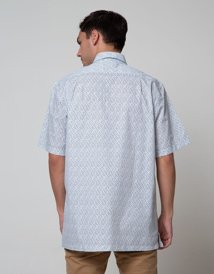 Cole Short Sleeve Shirt Print Regular