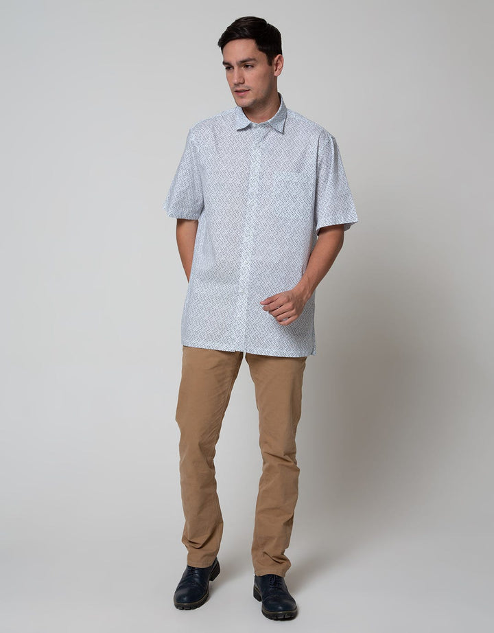 Cole Short Sleeve Shirt Print Regular