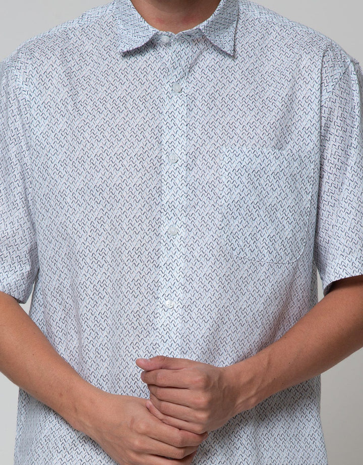 Cole Short Sleeve Shirt Print Regular