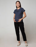 St. Yves Mom Long Pants Mom Cotton Stretch