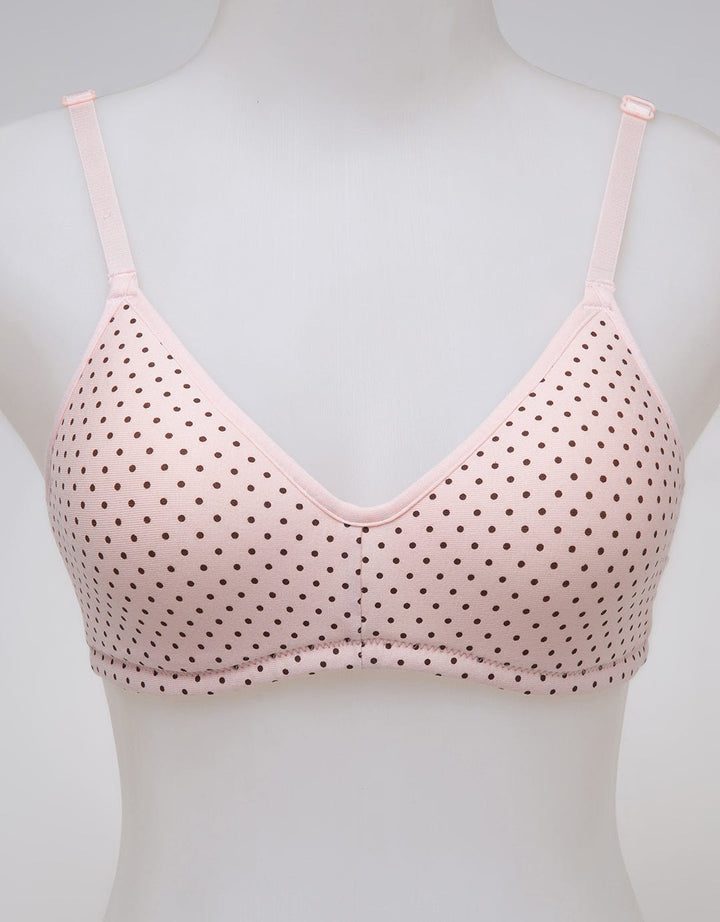 Nevada Non Push Up Regular Bra Print Polka