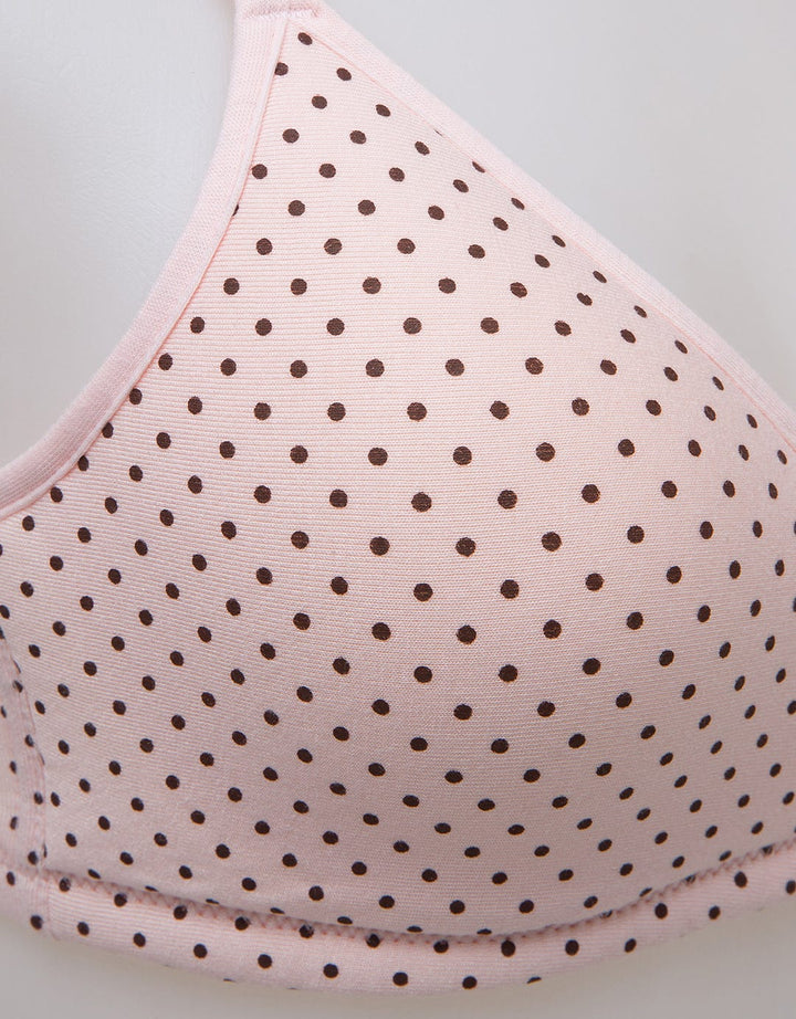 Nevada Non Push Up Regular Bra Print Polka