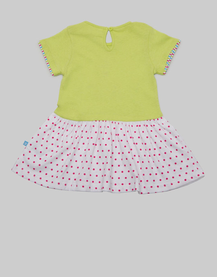 Pipiniko Short Sleeve Midi Dress Bunny Polkadot