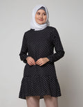 Annisa Long Sleeve Polka Dot Blouse