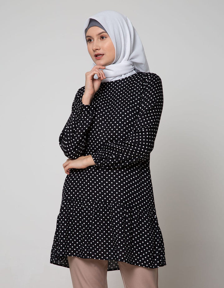 Annisa Long Sleeve Polka Dot Blouse